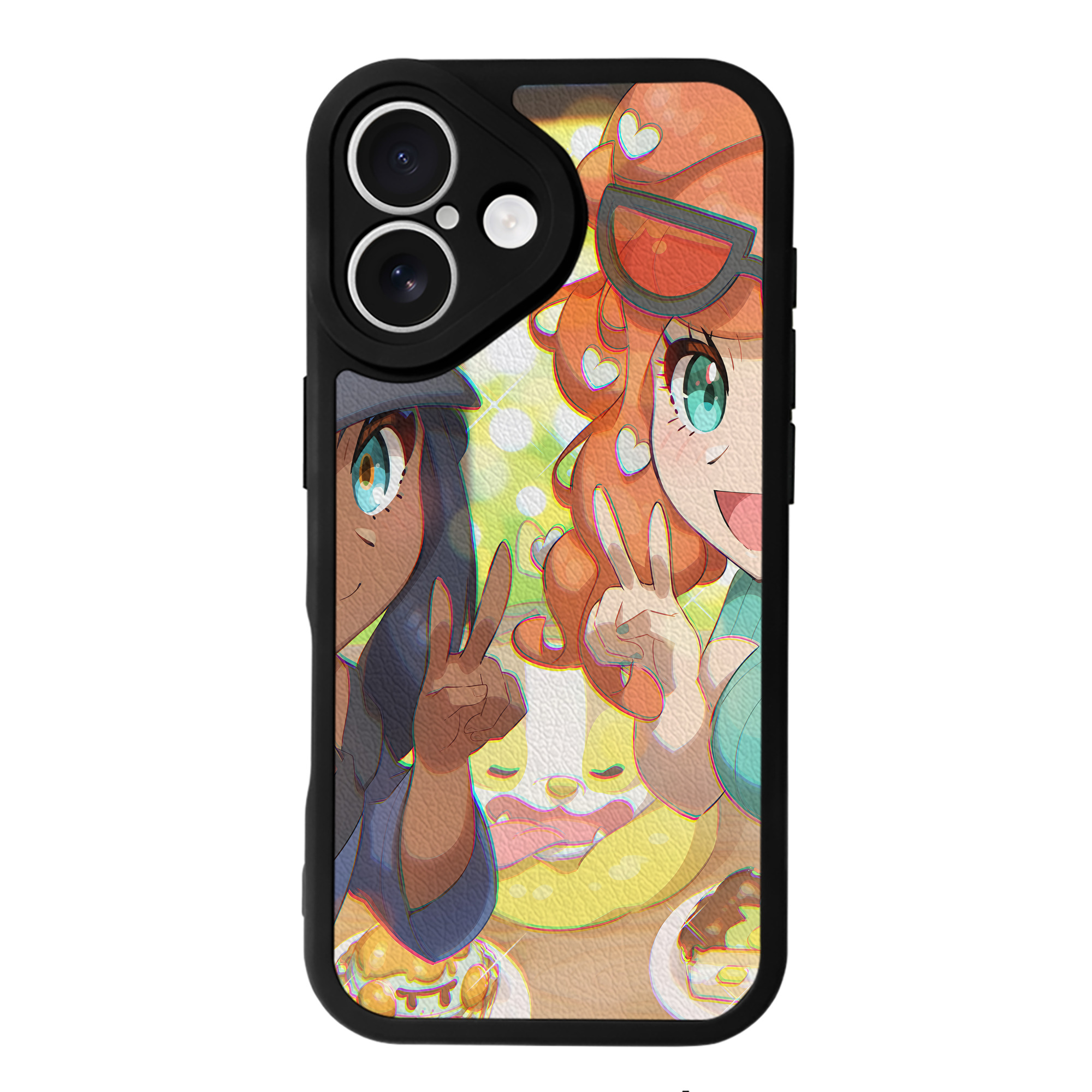 （画像用） ポケットモンスター Pokémon 【iPhone 16シリーズ対応】シリコンスマホケース（レザー調） 材質：シリコン